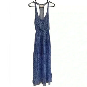 Abercrombie & Fitch Women's Sleeveless Maxi Dress Blue Racer Back